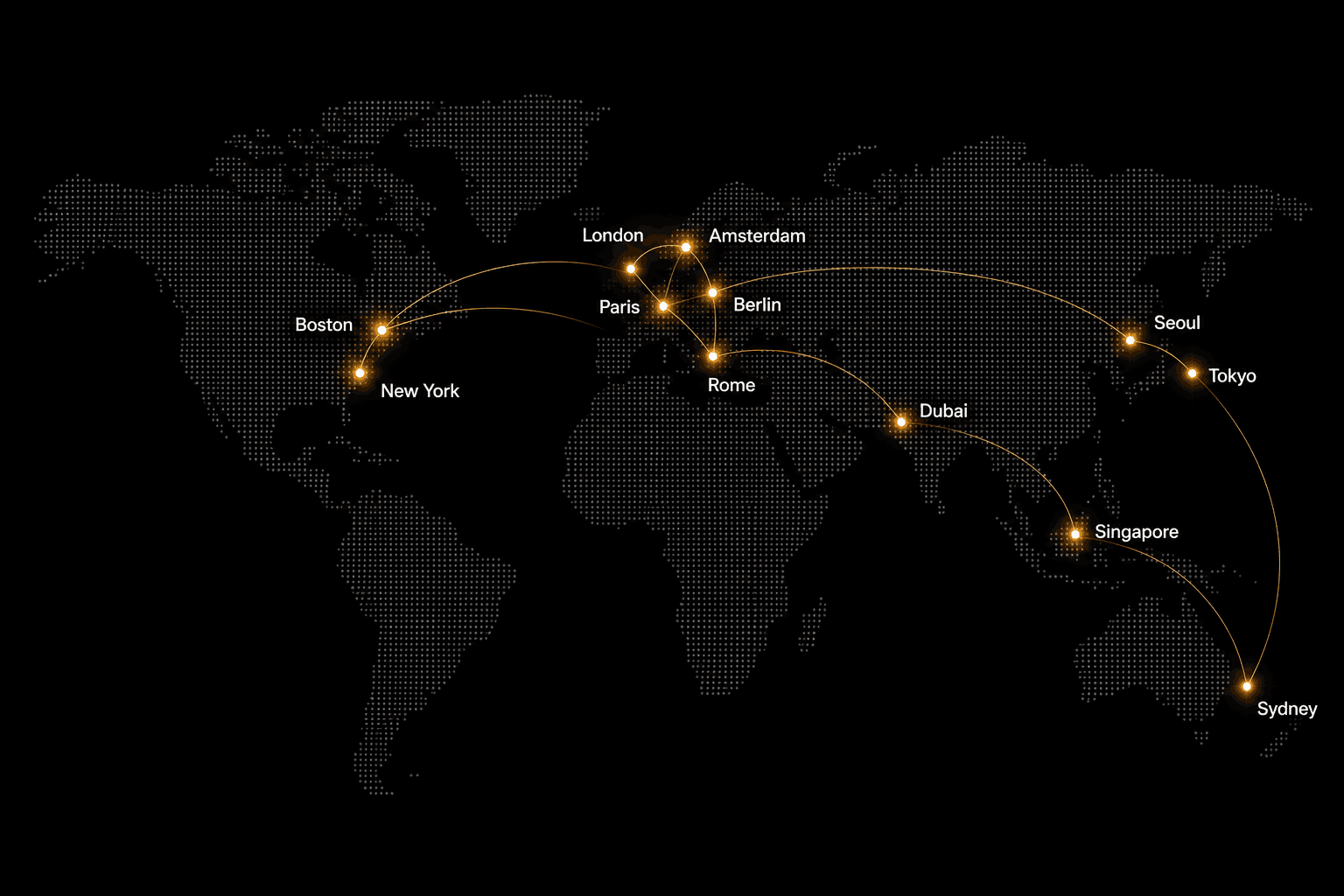 SGX Events global presence map